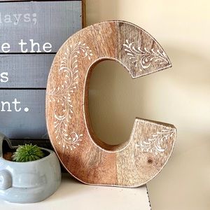 Letter C standing/ hanging decoration